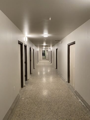 CURRENT adaptive re-use hospital to housing St Elizabeth hallway<br /><small>VMWP</small>