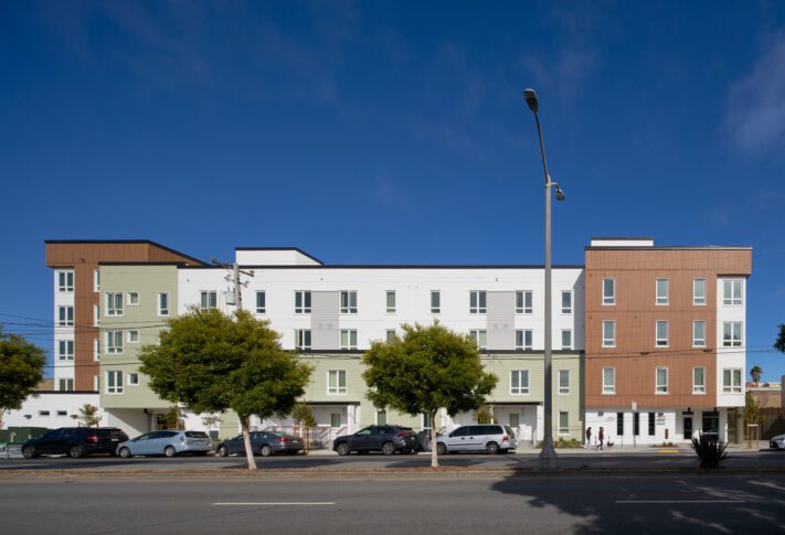 street view, tree lined, VMWP, Islais Place<br /><small>Photography: Keith Baker</small>